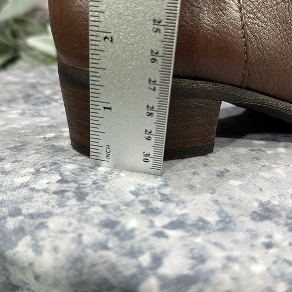 Crown Vintage Aubrie Leather Cognac Round Toe 16.5” Tall Dress Boots WMS 6M✨VGUC - Picture 11 of 16